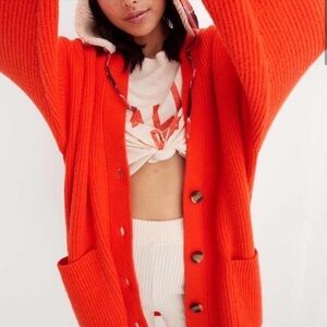 Vintage Aerie Women's Cable Knitted Oversized Cardigan Sweater Size XSmall